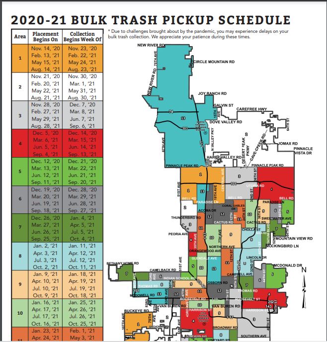 Phoenix Bulk Trash Pickup Schedule 2021 - Https Www Phoenix Gov